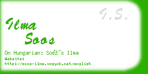 ilma soos business card